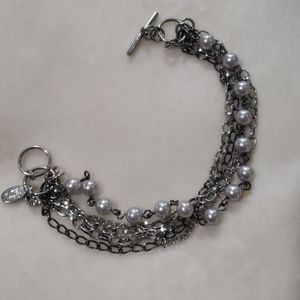 Cookie Lee Multi-strand toggle bracelet